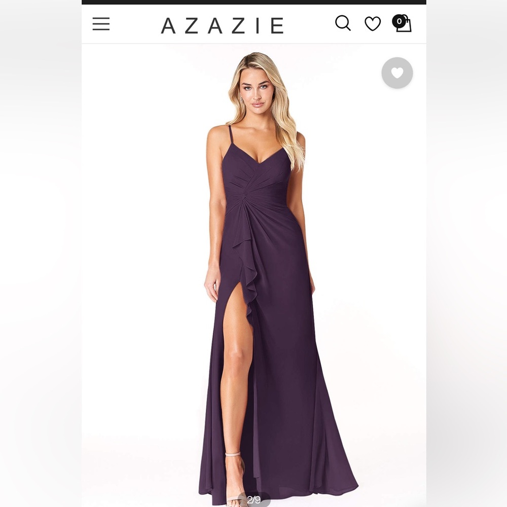 Azazie Purple Evening Gown